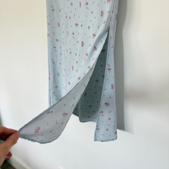 Altar'd State Light Blue Floral Maxi Skirt - Picture 2 of 5